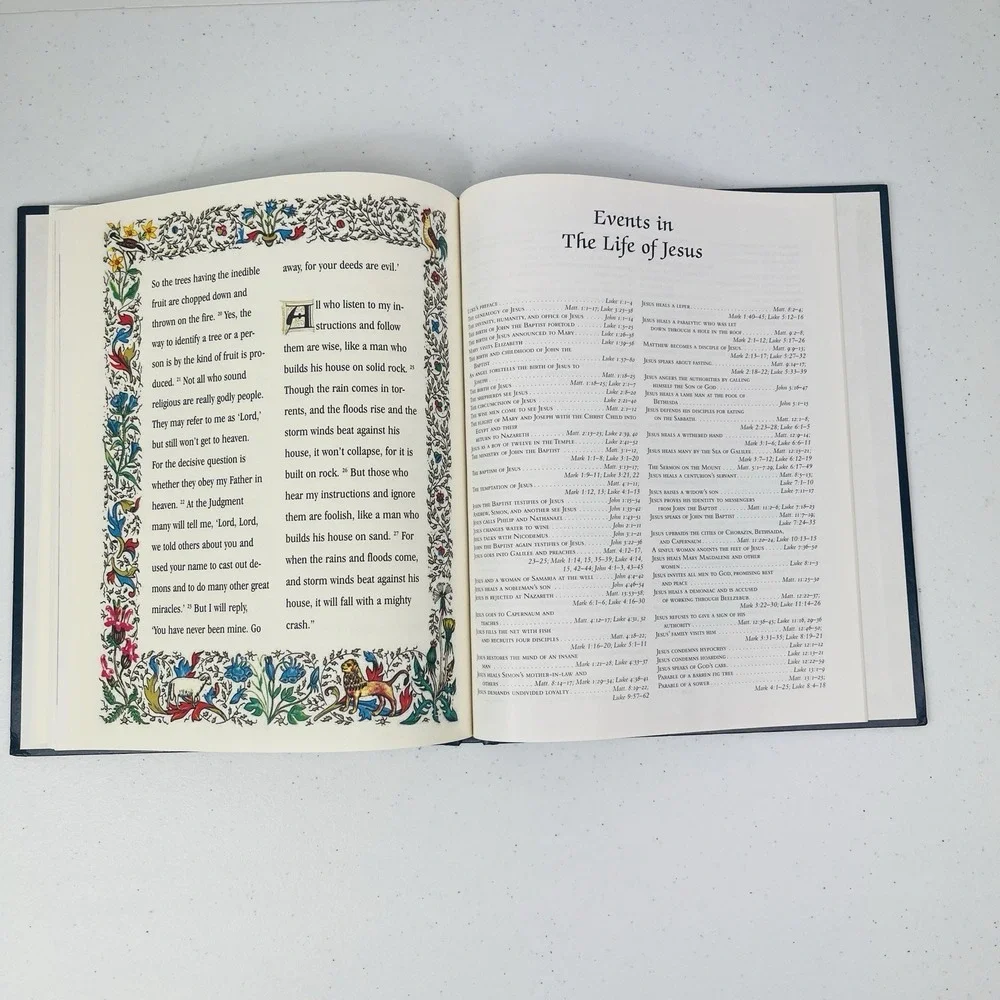Lift Up Thine Eyes Vintage Memory Funeral Book Inspirational Bible Masterpieces